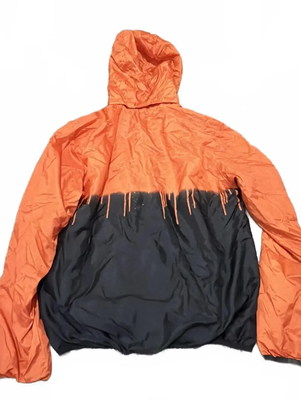 H&M Boys Orange Black Hooded Jacket Size 20